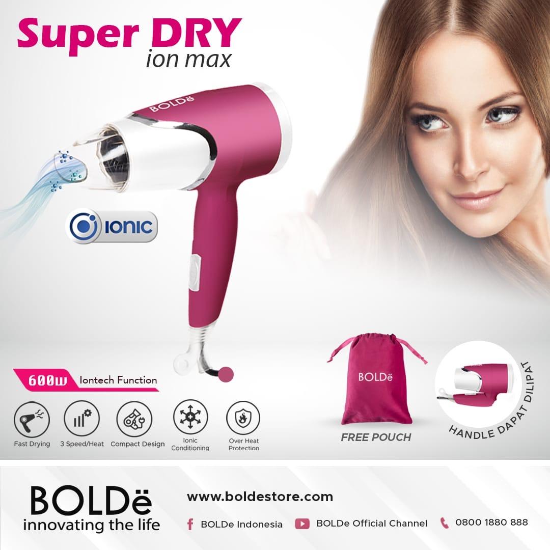 Bolde Hair Dryer Super Dry Ion Max - Magenta